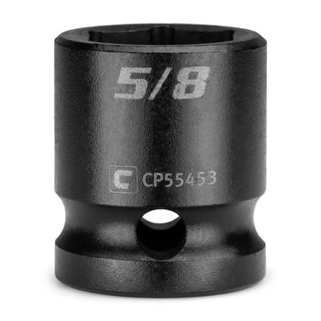 UPC: 0886352554534 | Capri Tools 5/8 in. Stubby Impact Socket  1/2 in. Drive  6-Point  SAE