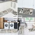 thumbnail image 4 of Kitchen Rules Kitchen Rugs Sets of 2, White Wood Vintage Farmhouse Home Kitchen Rugs and Mats, Washable Non Skid Absorbent Microfiber Kitchen Floor Decor Mat 17"x 47"+17"x 30", 4 of 6