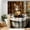 Color 1, variant on SPXUBZ Waterproof Fabric Shower Curtain - Rustic Deer Antler Floral Country Pattern Bathroom Decor Accessories, 72 x 72 Inch Heavyweight Bath Curtain