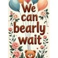 thumbnail image 4 of LUUFILx Teddy Bear We Can Bearly Wait Banner with Balloons Roses Baby Shower Backdrop Background Photography Props Party Supplies Decorations, 4 of 7