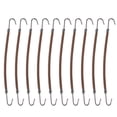 thumbnail image 1 of Ganchos para coletas, 20 unidades de gomas elásticas para el cabello, coleteros, gomas para el cabello, ganchos, soportes para el cabello, cuerdas elásticas para el cabello con ganchos (café), 1 of 4