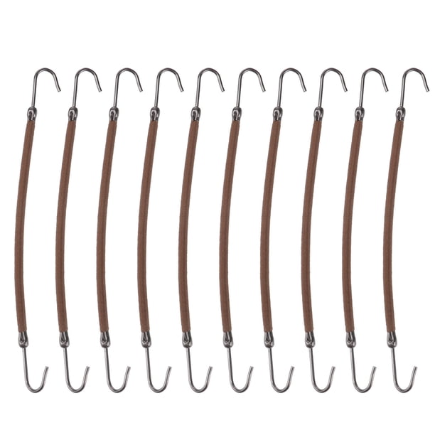 BRIGHTFUFU 20 Unids Ponytail Hooks Diadema Garra del pelo Pinzas Para el Cabello Bandas de Goma Hair Styling Hair Braid (Negro)