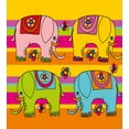 thumbnail image 3 of Ambesonne Animal Cartoon Duvet Cover Sets, Funky Floral, 2-King, Multicolor, 3 of 3