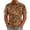 Brown, variant on LTTVQM Men's T-Shirt Wild Animal Printed Lapel Short Sleeve Blouse Button Down Breathable Beach Gathering Casual Tops Brown 3XL