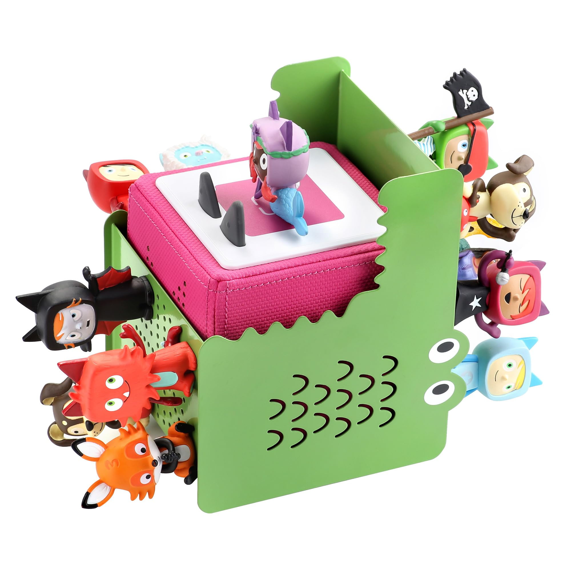 Crocodile-Shaped Creative Metal for Toniebox for Tonie Shelf,Tonies Storage 30-40Pcs for Tonie Figures, Characters, Cute Animal Children's Floating Shelf for Music Box, Charging Station