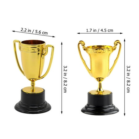 

6pcs Small Decorative Trophy Ornaments Simulation Kid Trophy Children Plastic Trophy