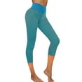 thumbnail image 4 of Gaecuw Capri Pants for Women Casual Summer Capri Leggings Slim Fit Scrunch Long Pants Lounge Trousers Sweatpants Seamless Yoga Pants Summer Calf Length Workout Pants with Pockets Butt Lifting Solid, 4 of 5