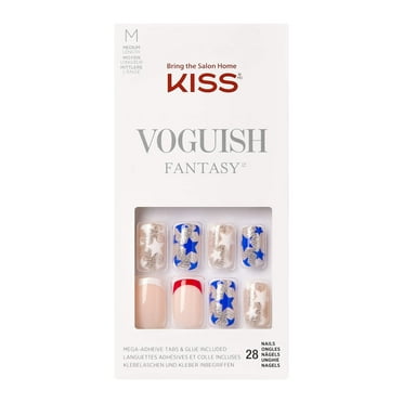 KISS Everlasting French Press on Fake Nails - Real Short - Walmart.com