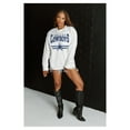thumbnail image 3 of Women's Gameday Couture  White Dallas Cowboys Swift Strike Essential Oversized Long Sleeve T-Shirt, 3 of 4