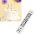 thumbnail image 2 of 6Pieces Functional Curved Decorative Cake Candle with Gold Plating for Birthday and Anniversary Party Decorations, 2 of 8