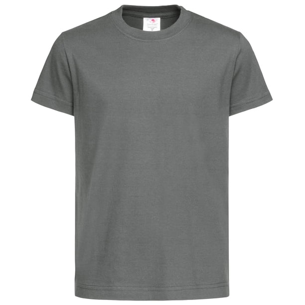 Stedman - Camiseta orgánica clásica para niños y niñas (Gris real)
