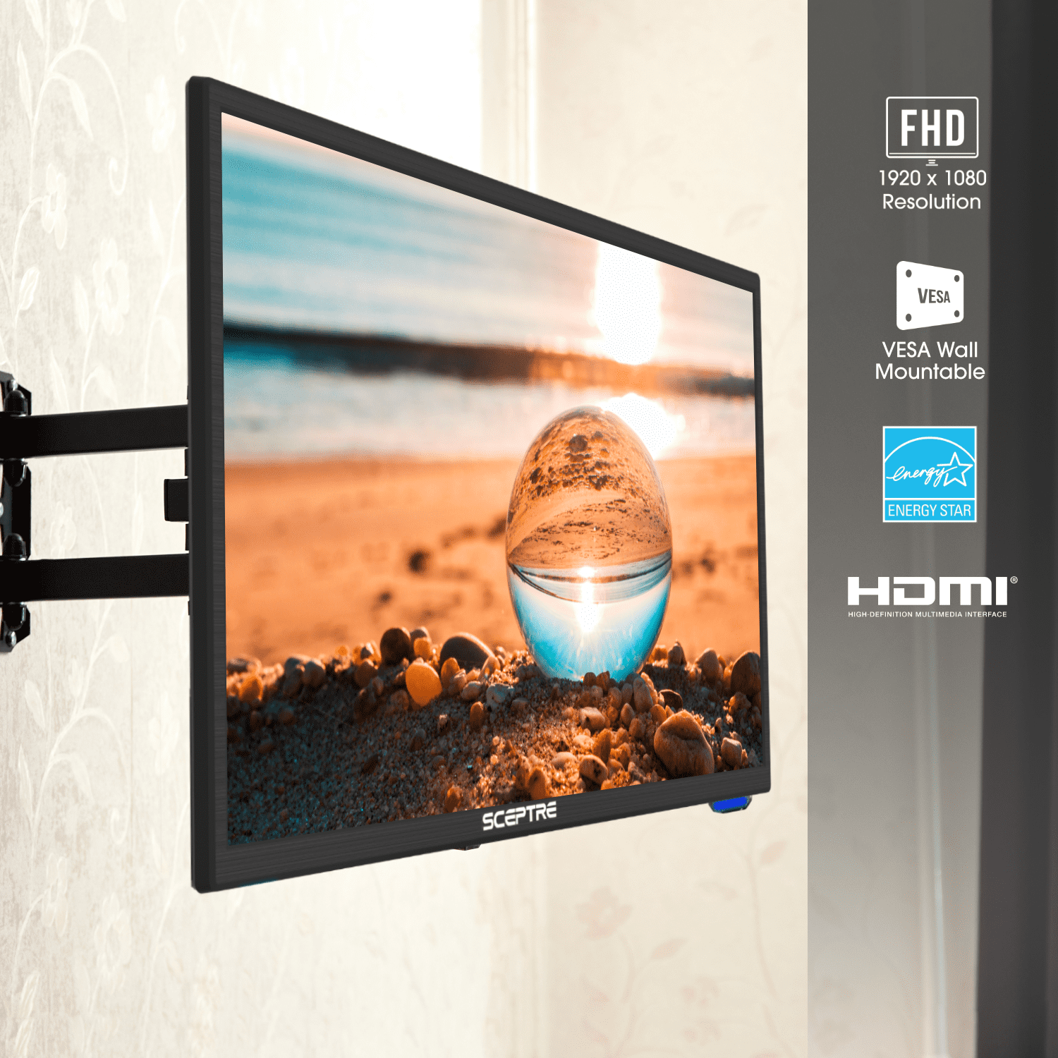 Sceptre 24" Class 1080P FHD LED TV E246BV-F