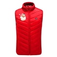 thumbnail image 4 of Penkiiy Heated Vest,Heating Vest Rechargeable,Warming Heated Jacket with 3 Heating Levels Unisex Battery Not Included Heated Vest Red, 4 of 5