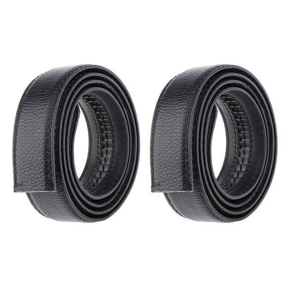 2x Belt for Men Ratchet Belt Dress Straps Automatic Waistband Without Buckle