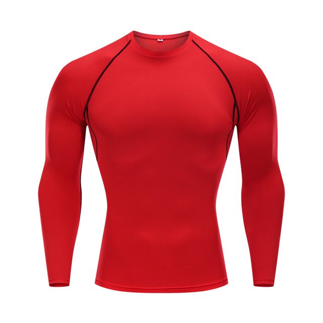 Tights Long-sleeved Fitness Clothes Men's Running Sports Quick-drying Compression Clothes High-elastic Top Basketball Sports Compression Clothes
