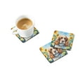 thumbnail image 2 of Bedlington Terrier in Sunflowers Foam Coasters 3.5 in x 3.5 in, 2 of 45