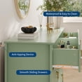 thumbnail image 5 of Fluted Dresser 54" Wide, 6-Drawer Wood Dresser for Bedroom, Modern Chest of Drawers, Storage Organizer Cabinet for Living Room, Hallway, Entryway, 5 of 8