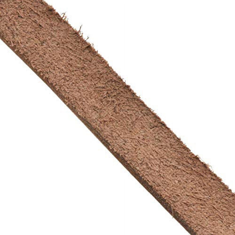 Mandala Crafts Genuine Leather Strap - Brown Cowhide Leather Strips for Crafts - Strap Leather Wrap for Handbag Saddle Belt Jewelry Making Craft Leather Straps 1/2 Inch Wide 6 Feet Long