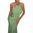thumbnail image 2 of Vestido de Cóctel con Cuello Halter, , Semiformal, para Mujer, -Verano 2025, Sin Espalda y con Escote Halter Verde XL, 2 of 10