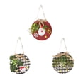 thumbnail image 2 of Guirnalda de Navidad Fiesta de Año Nuevo Árbol colgante Chimenea Ventana Puerta Guirnalda Signo Oficina Hotel Decoración Colgante Kits de decoración para fiestas Muñeco de nieve blanco negro Yuarrent HA069784-02, 2 of 6