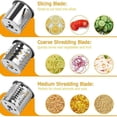 thumbnail image 2 of Accesorio rebanador y triturador para batidora de pie KitchenAid con 5 cuchillas, accesorio rallador de queso, rebanador Fresh Prep, accesorios para ensaladeras de verduras más grandes para KitchenAid, 2 of 7