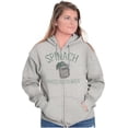 thumbnail image 3 of Spinach Makes Ya Stronger Popeye Zip Up Hoodie Men's Women's Brisco Brands S, 3 of 6