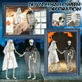 thumbnail image 2 of 2pc Halloween Skeletons Full Body Posable Joints Skeletons For Halloween Decor, 2 of 6