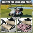 thumbnail image 4 of Renewold Golf Cart Seat Cover with Pockets Breathable Quick Dry Golf Blanket Accessories Keeps Seat Cool and Comfortable for Summer or Winter, Halloween Black Cat Pumpkin Pink, 4 of 7