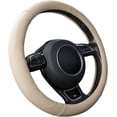thumbnail image 1 of Funda universal para volante de coche, de microfibra y cuero, 37-38 cm (15"), antideslizante, transpirable y duradera., 1 of 5