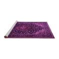 thumbnail image 2 of Ahgly Company Machine Washable Indoor Square Persian Purple Traditional Area Rugs, 5' Square, 2 of 4