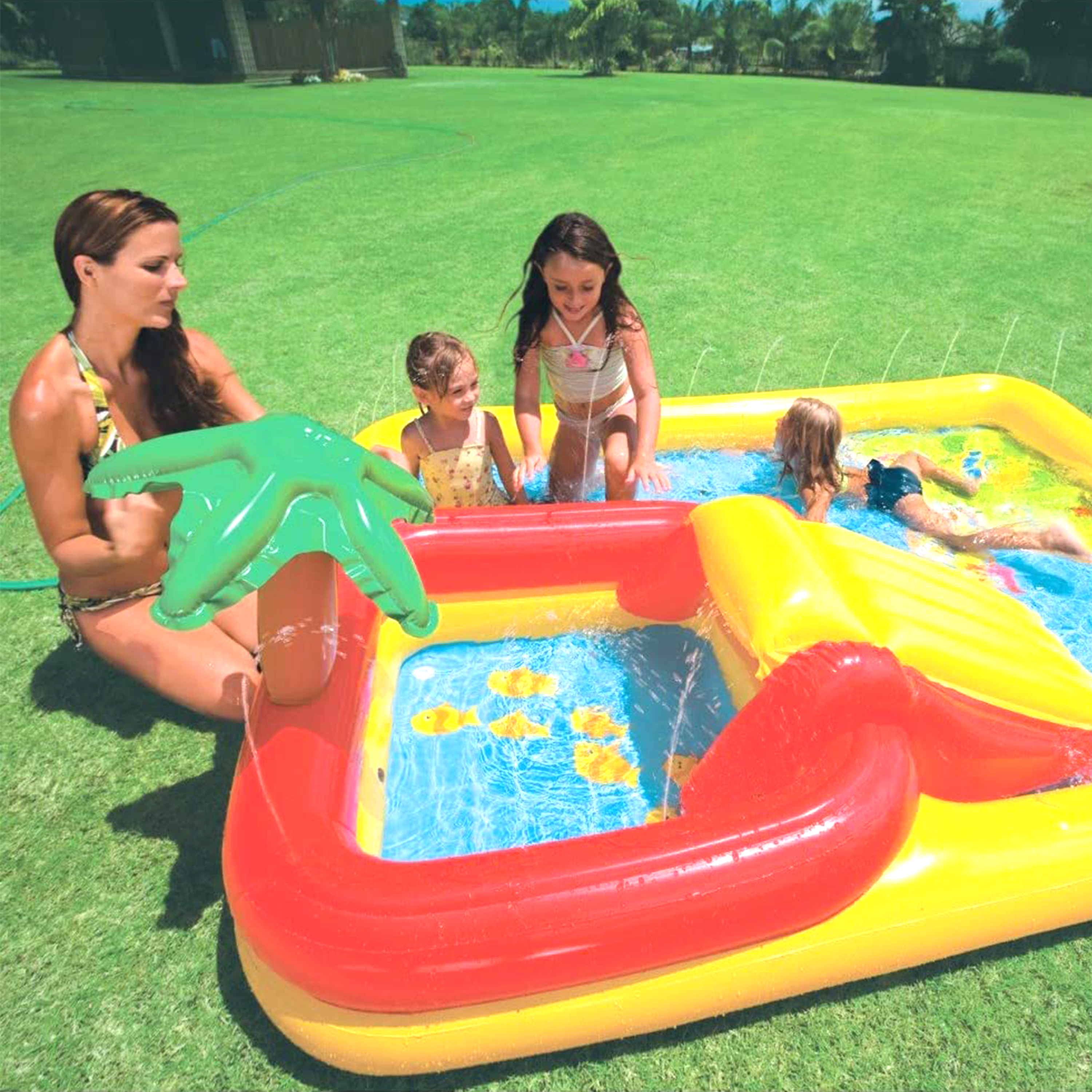 INTEX(インテックス) オーシャンプレーセンター 57454 Open Box Intex Ocean Play Center Kids Inflatable Wading Pool