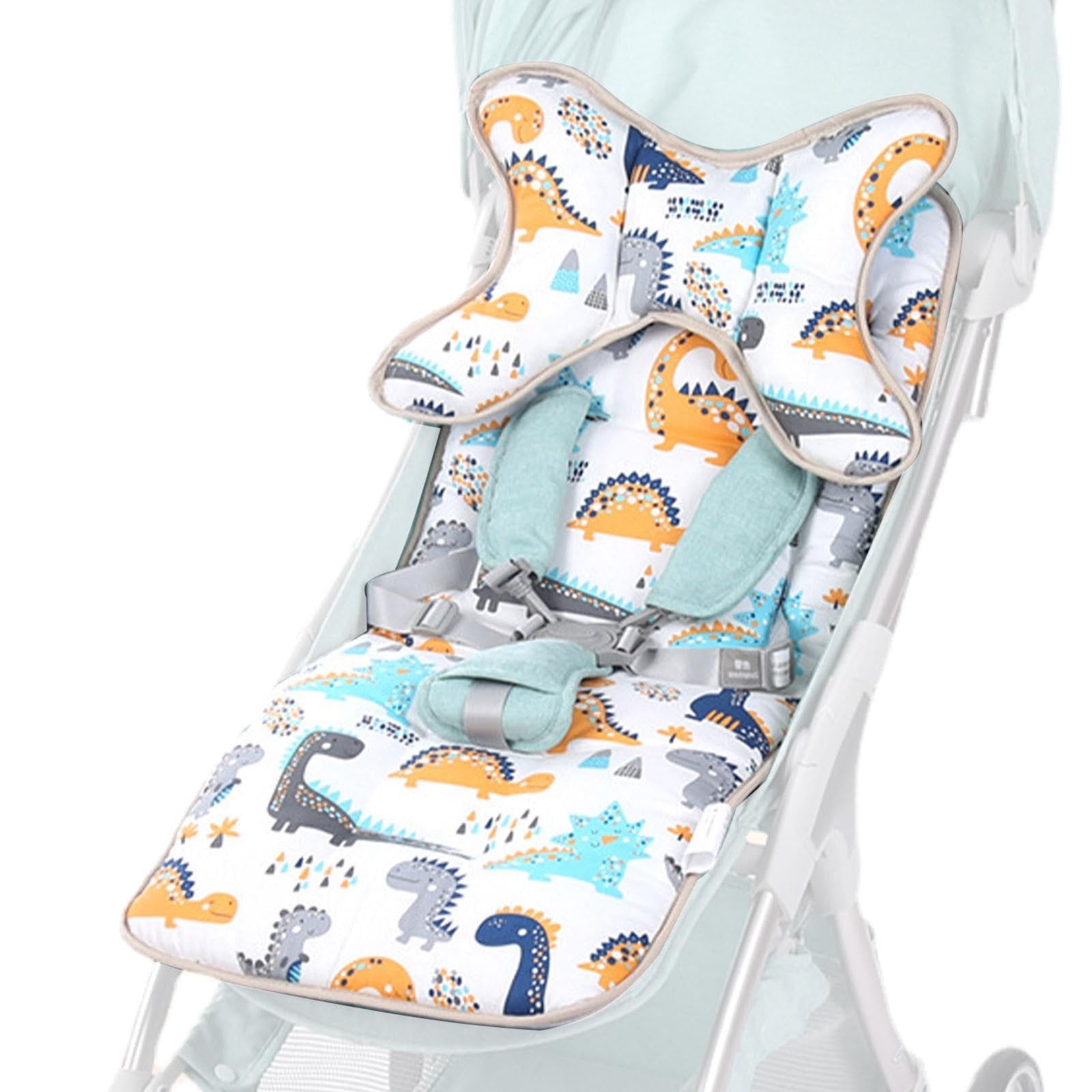 Baby Stroller Cushion | Toddler Car Seat Cushion Soft Stroller Mat Baby Stroller Bunting Bags Baby Head Neck Support Pillow Mattress Cover Toddler Seat Pad Liner