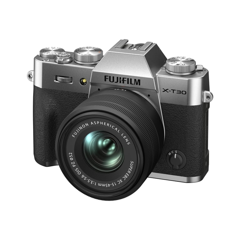 Fujifilm X-T30 II Mirrorless Camera, Silver, XC 15-45mm F3.5-5.6