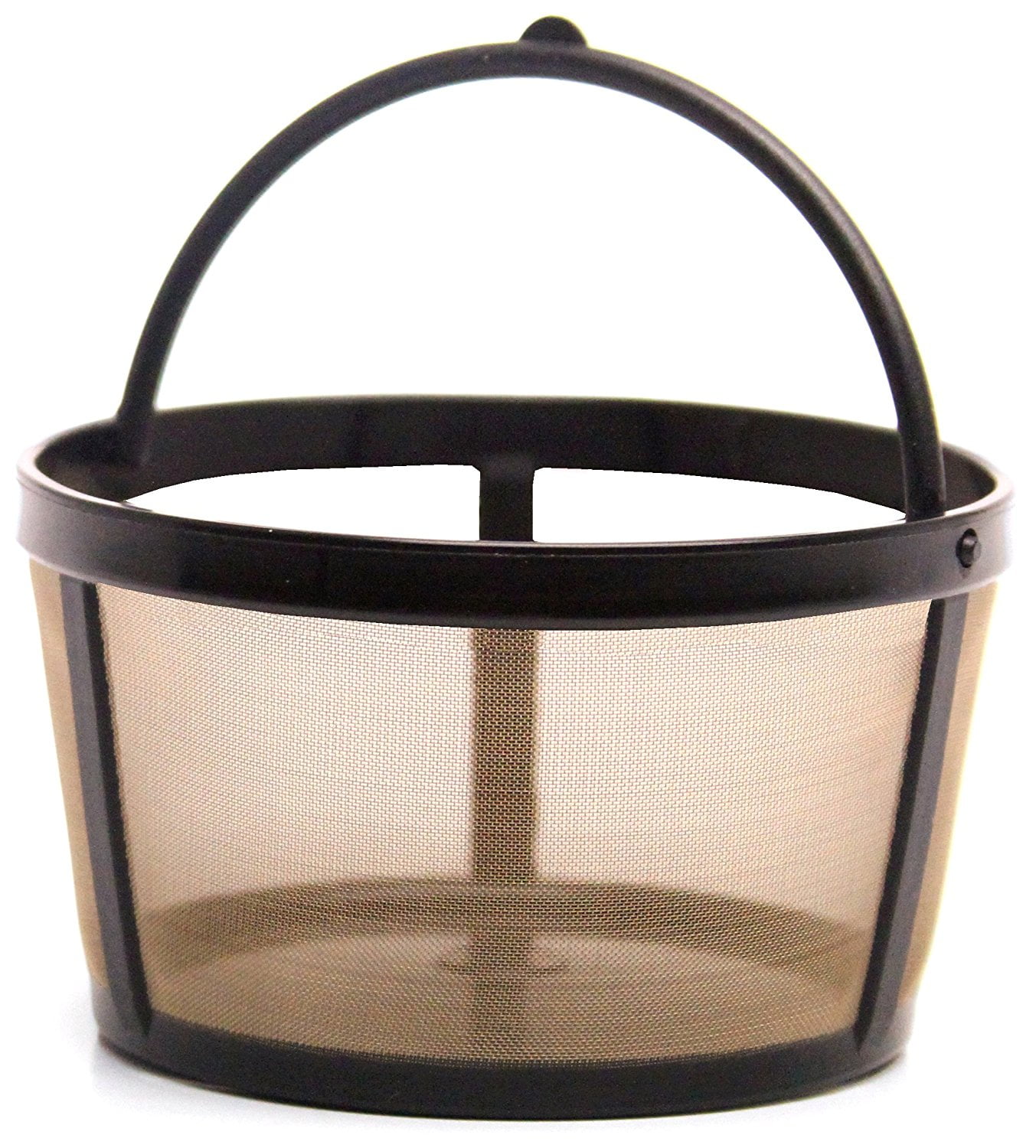 THE ORIGINAL GOLDTONE BRAND Reusable Basket-style 4-8 Cup Coffee Filter with Handle