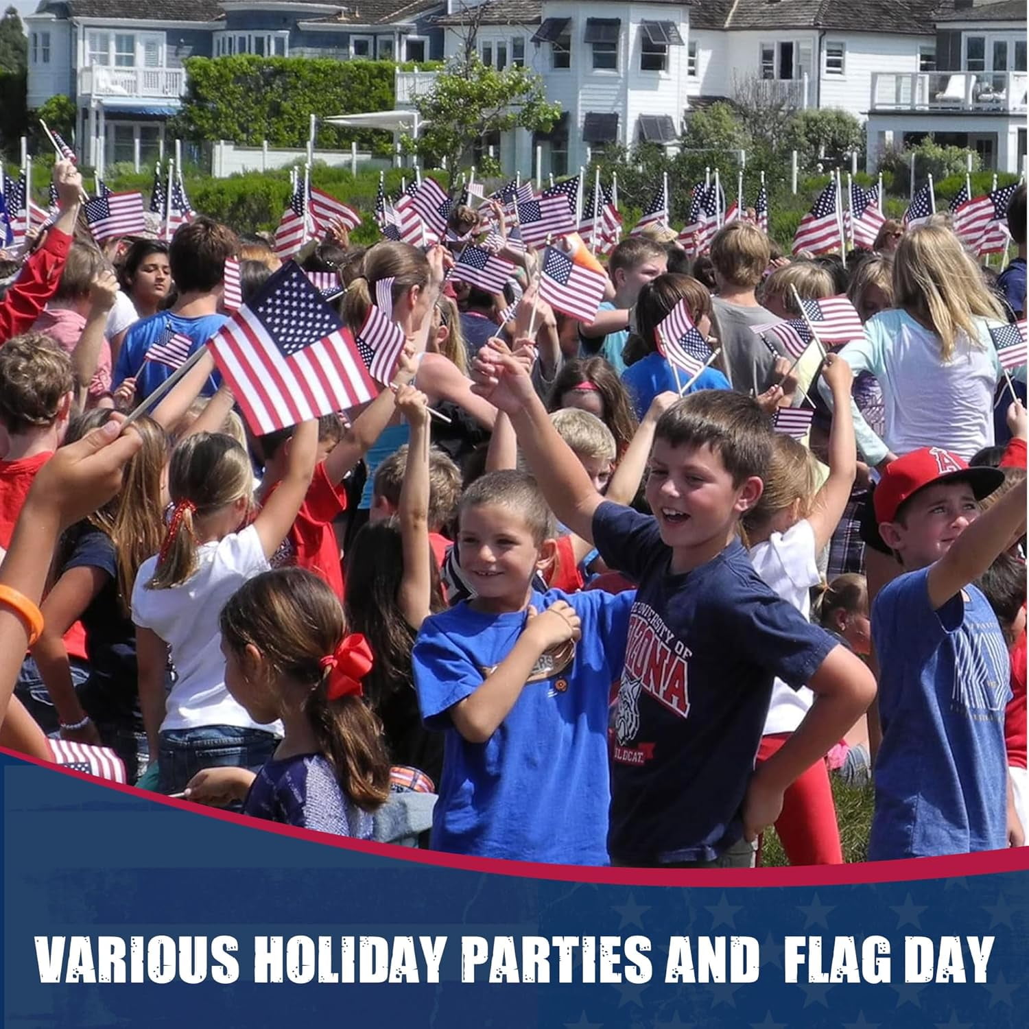 USA Stick Flag  4" x 6" No Tip - 100PK