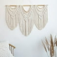 thumbnail image 5 of GOSCHE Macrame Wall Hanging Boho Wall Decor for Living Room, 43"*32" Large Cotton Tapestry for Bedroom Farmhouse Woven Wall Art for Home Decor, 5 of 6