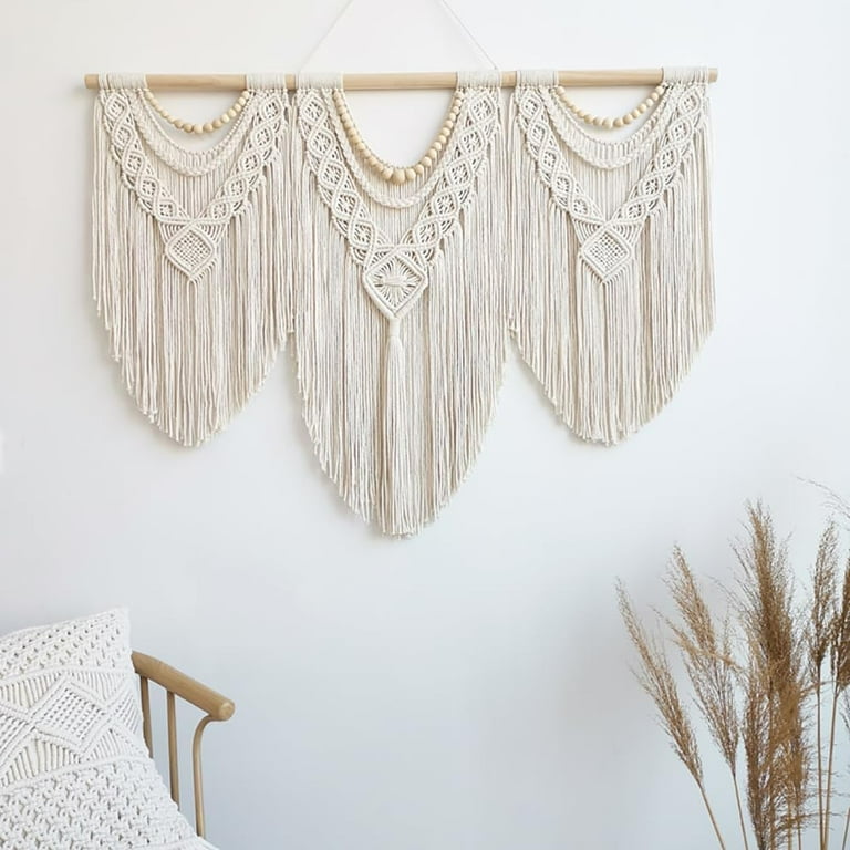 GOSCHE 43x32 Macrame Wall Hanging Boho Tapestry photo 5