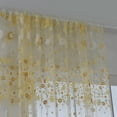 thumbnail image 6 of FNNMNNR Chic Room Stylish Floral Tulle Voile Door Window Curtain Drape Panel Sheer Scarf Valances  Yellow, 6 of 6