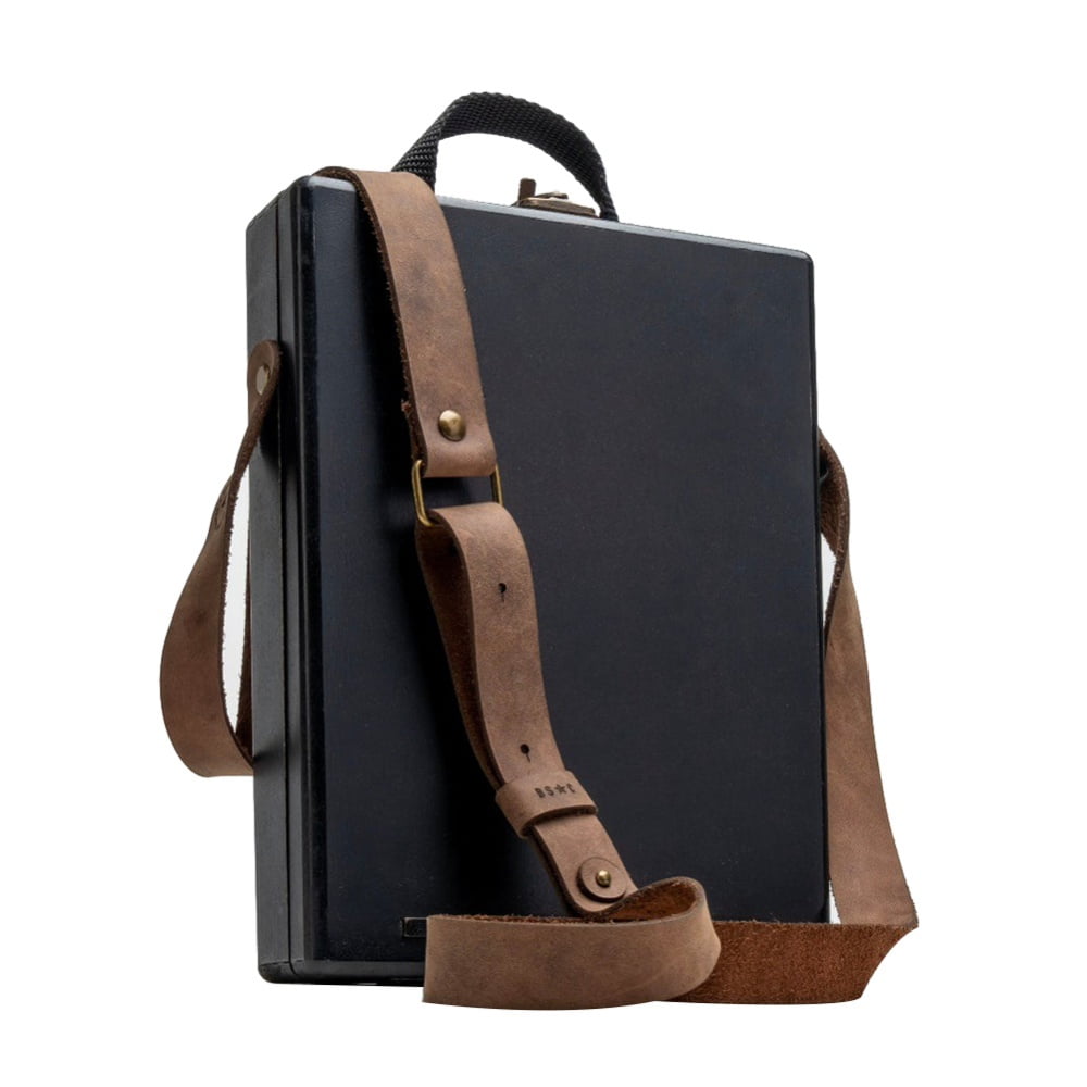 Vintage Look Leather Tablet Man Bag Sling Bag 2 Rugged Tan Crossbody Messenger Satchel 