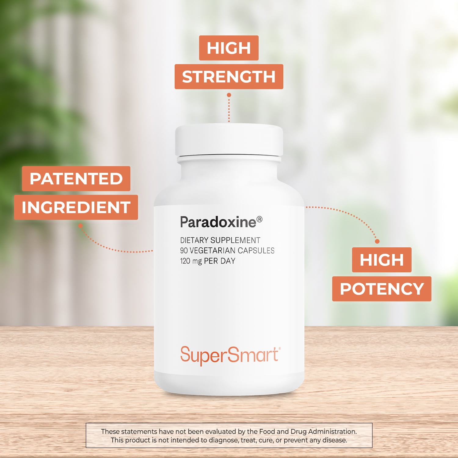 SuperSmart - Paradoxine 120 mg - Grains of Paradise Supplement | Non-GMO & Gluten Free - 90 Vegetarian Capsules