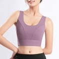 thumbnail image 6 of Miluxas Women's Sports Yoga Bra Shockproof Fitness High Strength Big U Back Yoga Vest On Clearance Purple 6(M), 6 of 9