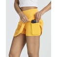 thumbnail image 3 of Real Essentials 4 Pack: Women's Ribbed Active Skort Pockets Skirt Running Tennis Golf Workout Sports (Available In Plus), 3 of 6