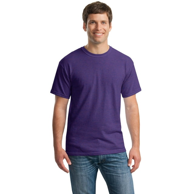 Gildan T-Shirt Col Rond en Coton Épais à Manches Courtes pour Hommes - 5000