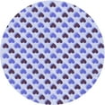 thumbnail image 1 of Ahgly Company Indoor Round Patterned Heavenly Blue Area Rugs, 6' Round, 1 of 6