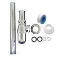 thumbnail image 4 of Kit De Tubo De Drenaje De Entrada Deslizante De 1-1/4 Pulgadas, Trampa Para Botellas De Lavabo De Baño Cromado, 4 of 6