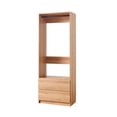 thumbnail image 2 of Benjara Dee Modular Closet System- 1 Metal Hanging Rod and 2 Drawer- Oak Brown, 2 of 6