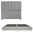 thumbnail image 1 of Box Base Cama King Size + Cabecera Kami Gris Dicasa  Quantum, 1 of 8