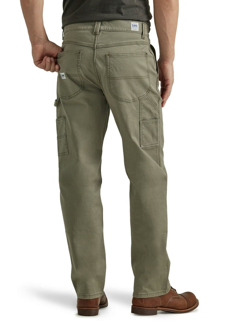 【U LAN】Bias Raw Edge Carpenter Cargo Pants Lee Men's Legendary Workwear Carpenter Jean Loose Fit