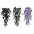 thumbnail image 4 of Inteprter 2 piezas de enredaderas artificiales de plástico resistentes y flexibles para una decoración versátil del hogar mantenimiento de Plantas Artificiales Púrpura 2, 4 of 6