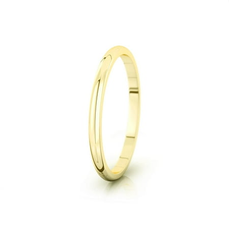 Oderya Cheap 14k Yellow Gold Plain Wedding Bands 2mm Walmart Com